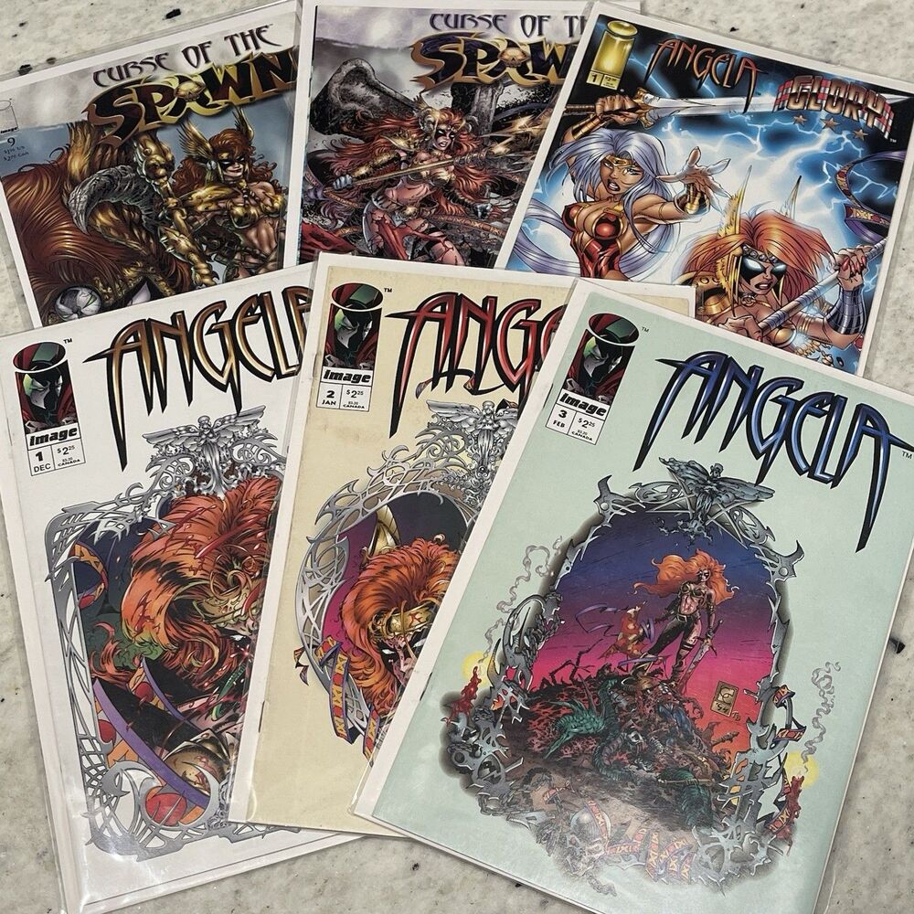 Curse Of The Spawn 9 10 Angela Glory 1 Angela 1 2 3 Todd McFarlane Lot 6 Comics